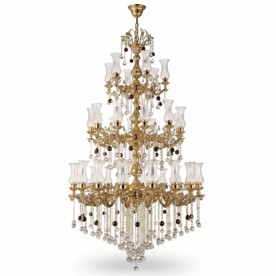 Luksusowa Lampa sufitowa Złota żyrandol Lampa sufitowa żyrandol kryształowy 130x280cm
