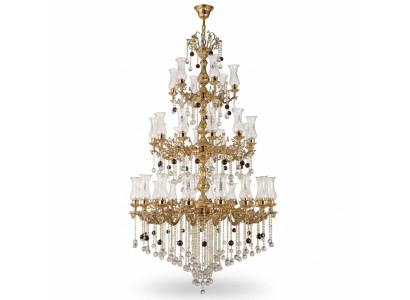 Luksusowa Lampa sufitowa Złota żyrandol Lampa sufitowa żyrandol kryształowy 130x280cm