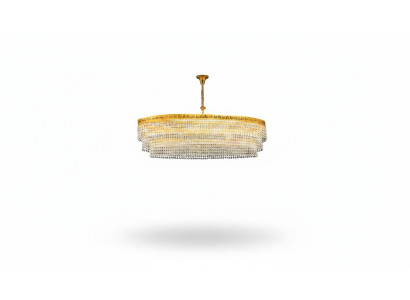 Luksusowy żyrandol sufitowy złoty żyrandol Lampa sufitowa kryształ Art