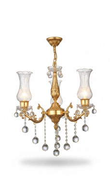 Żyrandol sufitowy żyrandol Gold Lampa sufitowa żyrandol kryształ Lampa