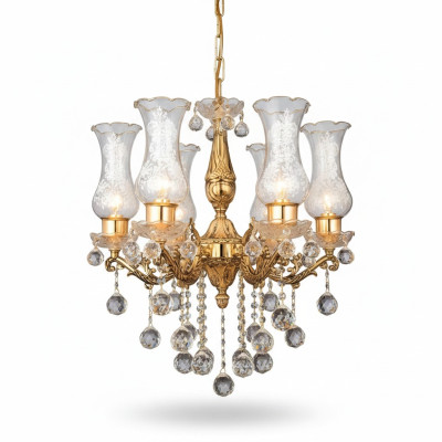 Lampa sufitowa żyrandol sufitowy żyrandol złoty żyrandol kryształowy Lampa