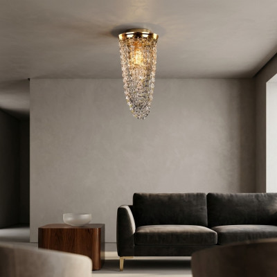Luksusowy żyrandol sufitowy żyrandol Gold Lampa sufitowa żyrandol kryształowy Art
