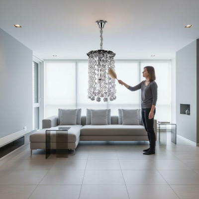 żyrandol sufitowy żyrandol srebrny lampa sufitowa żyrandol kryształ lampa