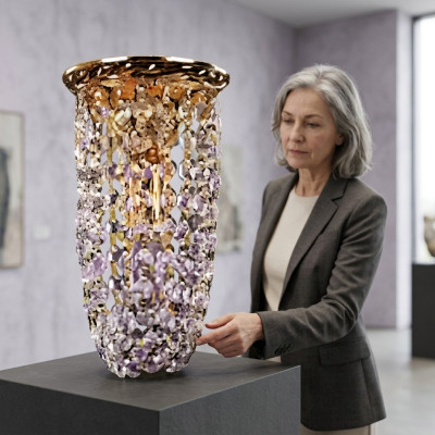 Żyrandol sufitowy Lampa żyrandol Złoty Lampa sufitowa żyrandol kryształowy