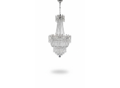 żyrandol sufitowy żyrandol srebrny Lampa sufitowa żyrandol kryształowa lampa wisząca