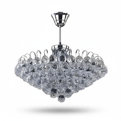 Żyrandol Lampa Sufitowa żyrandol Srebrna Lampa sufitowa kryształowa Lampa