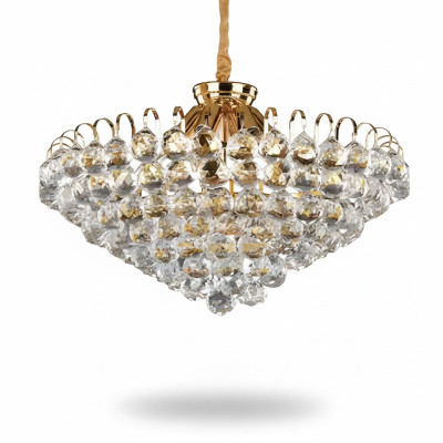 Żyrandol sufitowy luksusowy złoty żyrandol Lampa sufitowa żyrandol kryształowy Art
