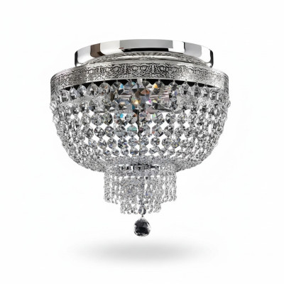 Lampa sufitowa żyrandol sufitowy luksusowy srebrny żyrandol żyrandol kryształ