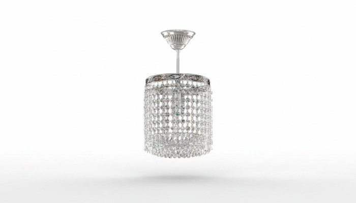 Lustre Lampa sufitowa kryształowy żyrandol sufitowy luksusowy srebrny żyrandol