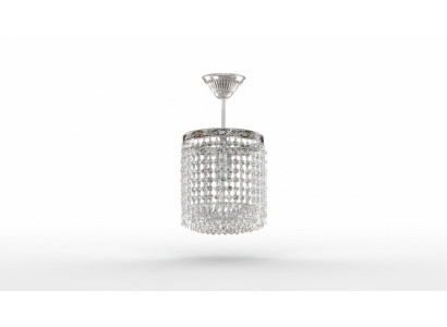 Lustre Lampa sufitowa kryształowy żyrandol sufitowy luksusowy srebrny żyrandol