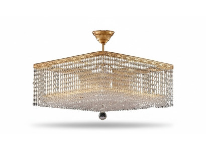 Luksusowy żyrandol sufitowy złoty żyrandol Lampa sufitowa kryształ Art