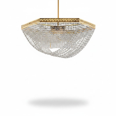 Żyrandol sufitowy luksusowy złoty żyrandol Lampa sufitowa żyrandol kryształowy Art