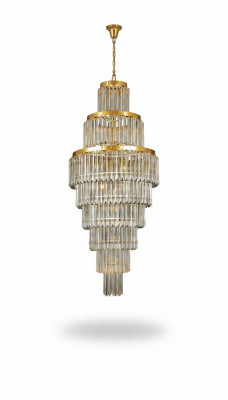 Żyrandol sufitowy luksusowy złoty żyrandol Lampa sufitowa żyrandol kryształ XXL