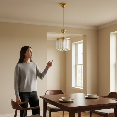 lampa narożna żyrandol sufitowy luksusowy złoty żyrandol żyrandol kryształ art