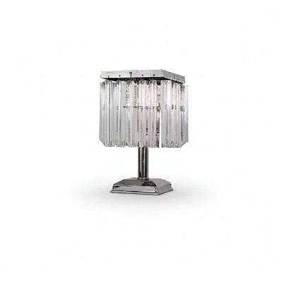 Lampa stołowa Lampa stołowa Lampa Leuchten Srebrna Lampy kryształ