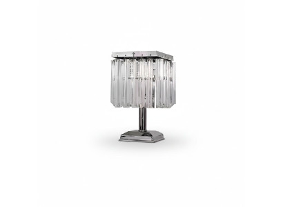 Lampa stołowa Lampa stołowa Lampa Leuchten Srebrna Lampy kryształ