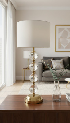 Lampa stołowa lampa stołowa Lampa Leuchten Gold Lampy kryształ
