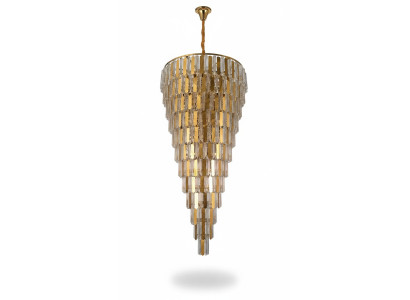 żyrandol sufitowy żyrandol złoty lampa sufitowa żyrandol kryształ 80cm krople