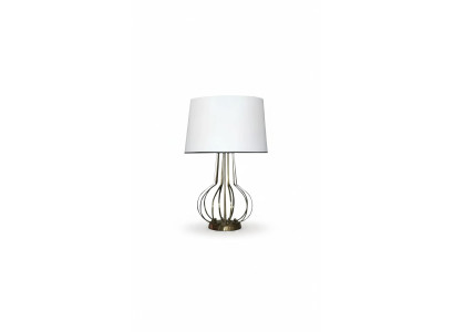Lampa stołowa Lampa stołowa Lampa Leuchten Luxus Lampy Tabela Metal Biały