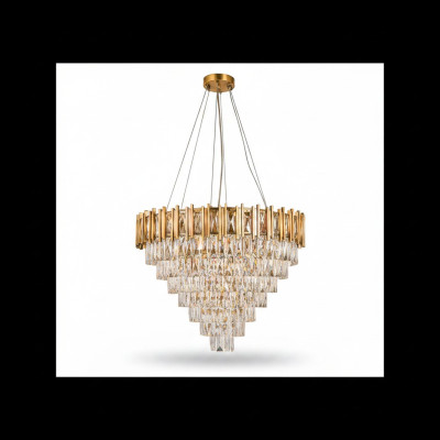 Lustre żyrandol sufitowy żyrandol luksusowa złota lampa sufitowa kryształ