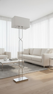 Lampa podłogowa Lampa stojąca podłogowa Lampy Lampa Biały Nowoczesny Metal