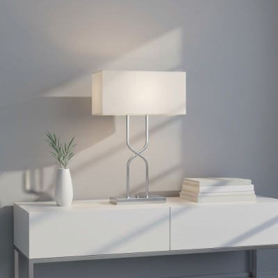 Lampa stołowa Lampa stołowa Lampa Leuchten Nowoczesne Lampy Tabela Metal Biały