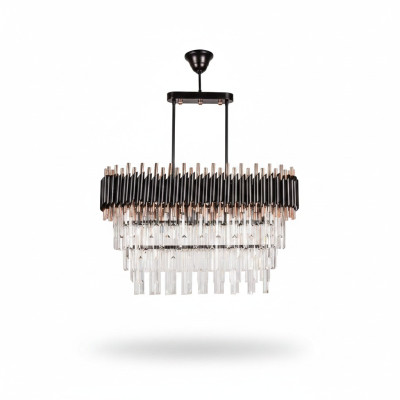 żyrandol Żyrandol Sufitowy Luksusowa Szara Lampa sufitowa Lustre kryształ