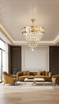 Żyrandol żyrandol sufitowy luksusowy złoty lampa sufitowa żyrandol kryształ 80x90cm