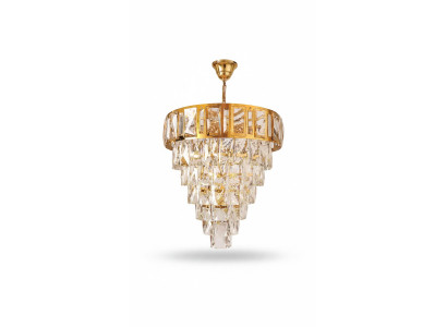 Lampa sufitowa żyrandol Luxury Gold Lampa sufitowa Lustre kryształ Lampa
