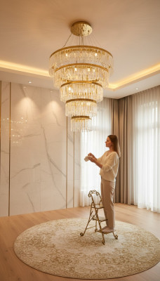 żyrandol sufitowy żyrandol luksusowy złoty lampa sufitowa żyrandol kryształ lampa