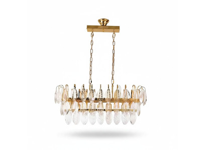 Lustre żyrandol żyrandol sufitowy luksusowa złota lampa sufitowa kryształowa lampa