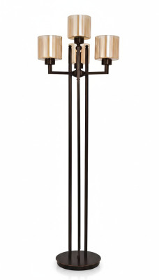 Lampa podłogowa Stojak na lampę podłogową Czarny Leuchten Lampy Lampa Złoto Szkło