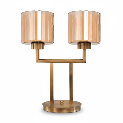 Lampa stołowa Lampa stołowa Lampa Leuchten Nowoczesna Złota Lampy Tabela Szkło