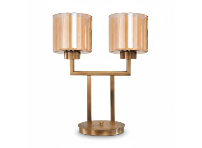 Lampa stołowa Lampa stołowa Lampa Leuchten Nowoczesna Złota Lampy Tabela Szkło