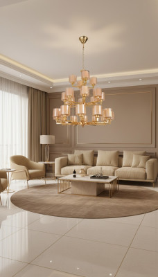 żyrandol Lampa Sufitowa Nowoczesna Złota Lampa sufitowa Żyrandol Szkło XXL