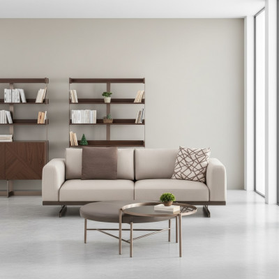 Nowoczesna trzyosobowa sofa materiałowa luksusowa kanapa Meble Włókiennicze meble do salonu