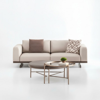 Nowoczesna trzyosobowa sofa materiałowa luksusowa kanapa Meble Włókiennicze meble do salonu