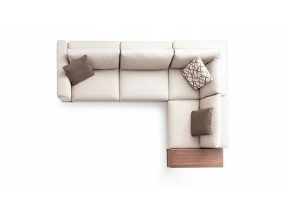 Sofa Narożnikowa kanapa Sofa materiałowa w kształcie litery L Materiał Sofy Szary Nowoczesny stół do salonu