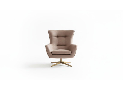 Nowoczesny Fotel EarsFotel Luxury CocktailFotel Beige sztuczna skóra Nowość