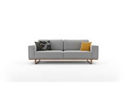 Sofa trzyosobowa 3 miejsce siedzące sofa materiałowa kanapa nowoczesna szara materiałowa nowa