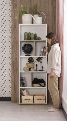 Półka na książki Półka stojąca Półka dla dzieci Półka Shegał Drewno Biały Nowość