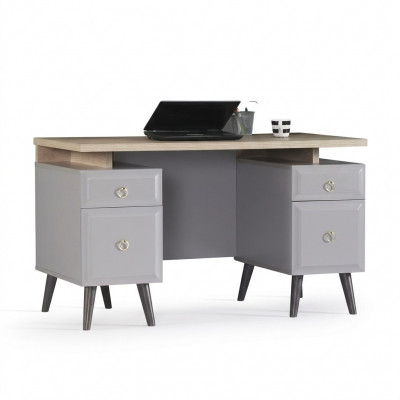 Biurko komputerowe Biurko Biurko dziecięce Drewno Szare Tabela Design