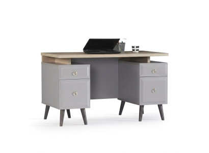 Biurko komputerowe Biurko Biurko dziecięce Drewno Szare Tabela Design