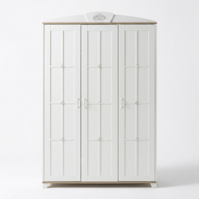 Design Szafa Szafa drewniana Meble Drewno luksusowe Biały 3 drzwi