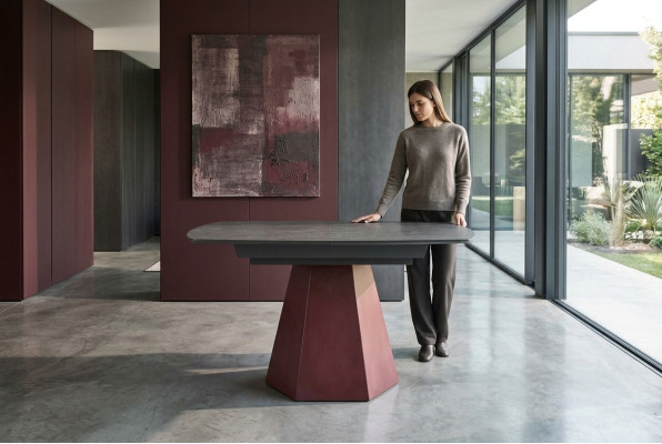 Stół do jadalni Możliwość przedłużenia stołu kuchennego design luksusowe Drewno szary stół