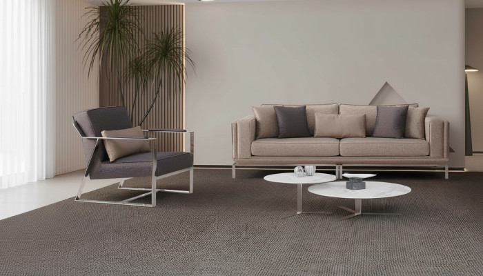 Zestaw sofowy Kompletny zestaw wypoczynkowy beżowa tapicerowana sofa rozkładana sofa 2-częściowa
