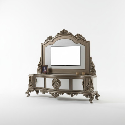 Salon RTV Szafka pod TV Szafka pod telewizor Drewno brązowy stół luksusowy