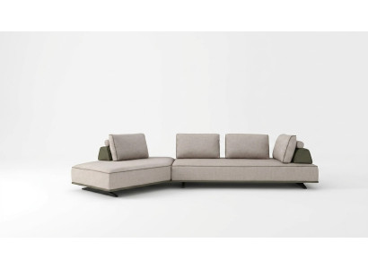 Narożnikowa kanapa Sofa do salonu w kształcie litery L Sofa tapicerowana szara sofa z tkaniny kanapa nowoczesna