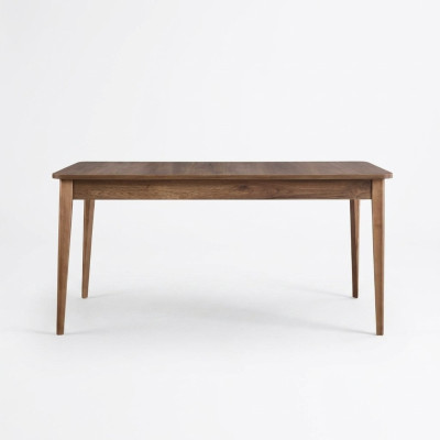 Stół do jadalni Stół obiadowy Tabela Drewno Brown rozkładany 160 cm jadalnia