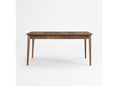 Stół do jadalni Stół obiadowy Tabela Drewno Brown rozkładany 160 cm jadalnia